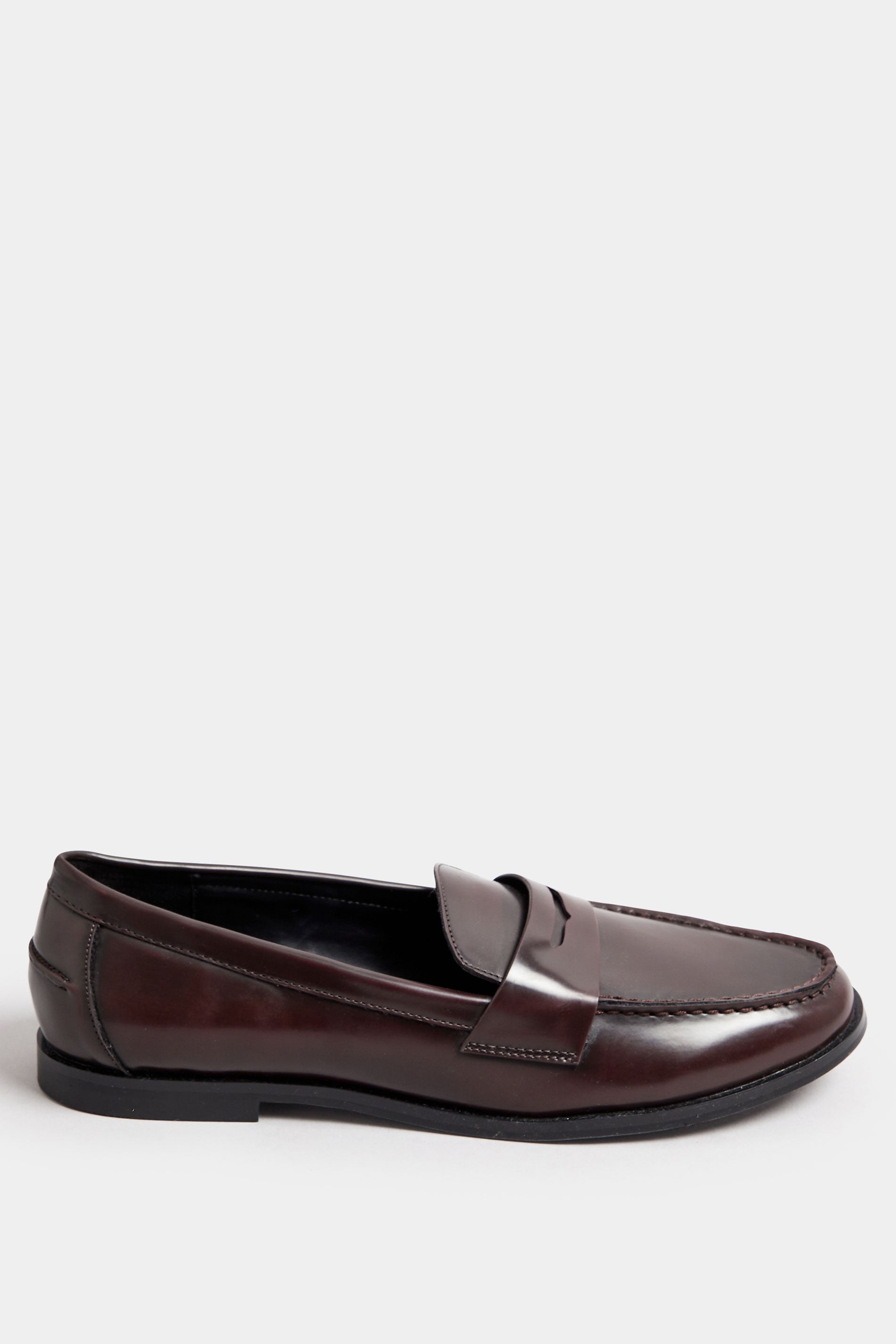  LTS Burgundy Red Patent Loafers In Standard Fit