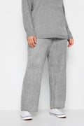  Evans Grey Knitted Chenille Wide Leg Jogger