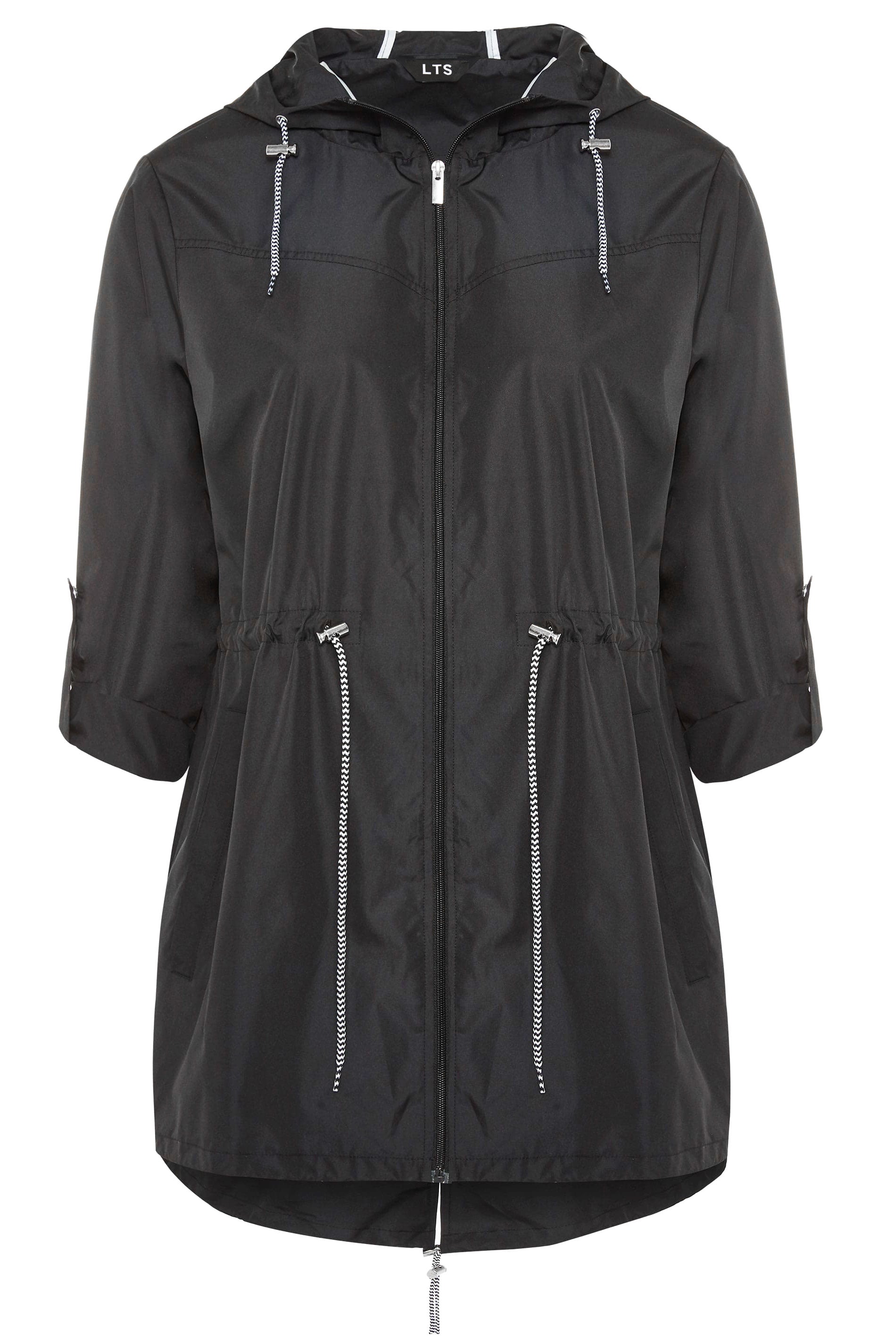  LTS Tall Black Pocket Parka