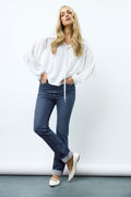  LTS Tall Blue Mid Wash Cigarette Jeans