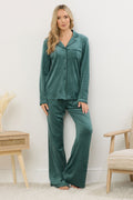  LTS Tall Green Super Luxe Touch Pyjama Set