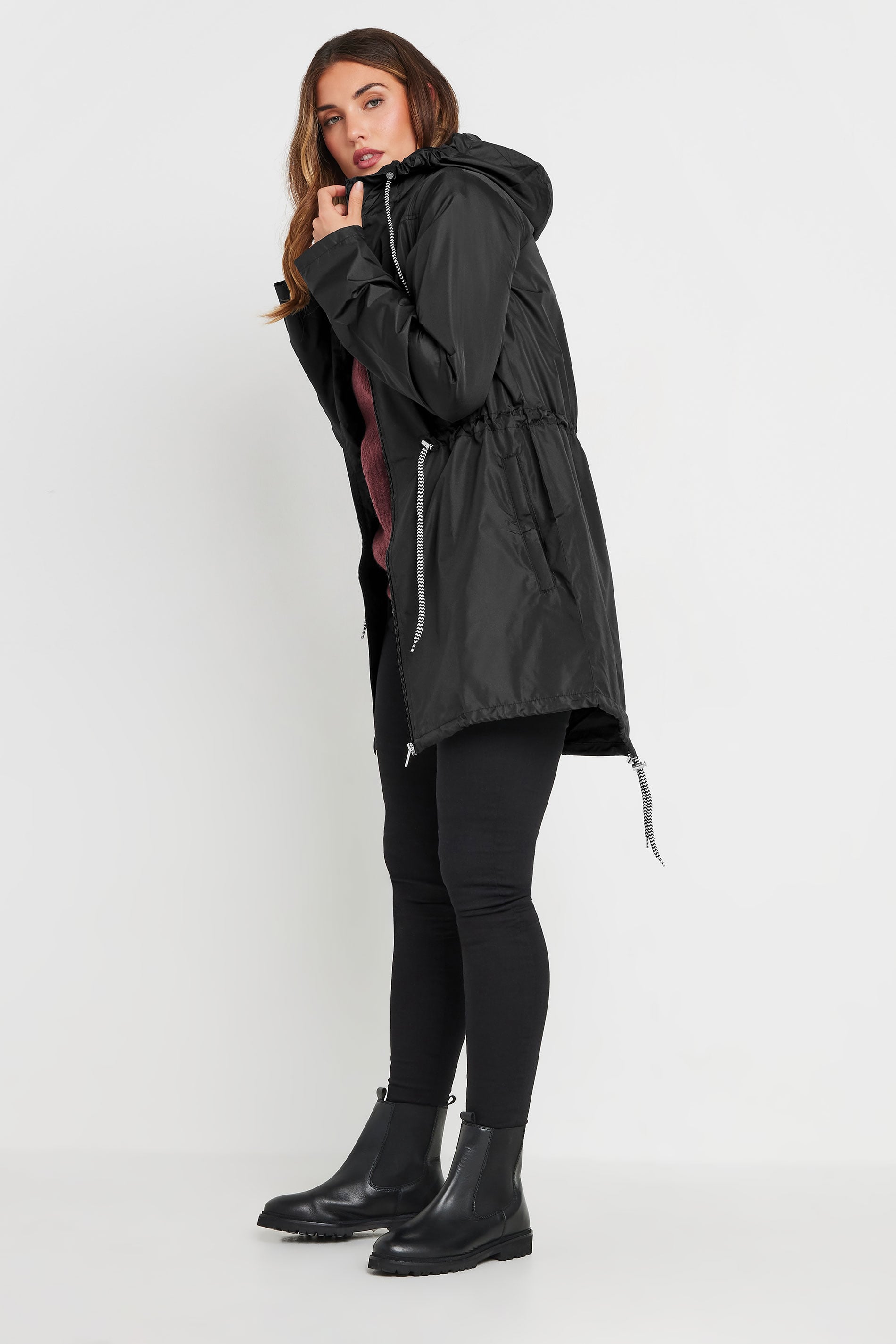  LTS Tall Black Pocket Parka