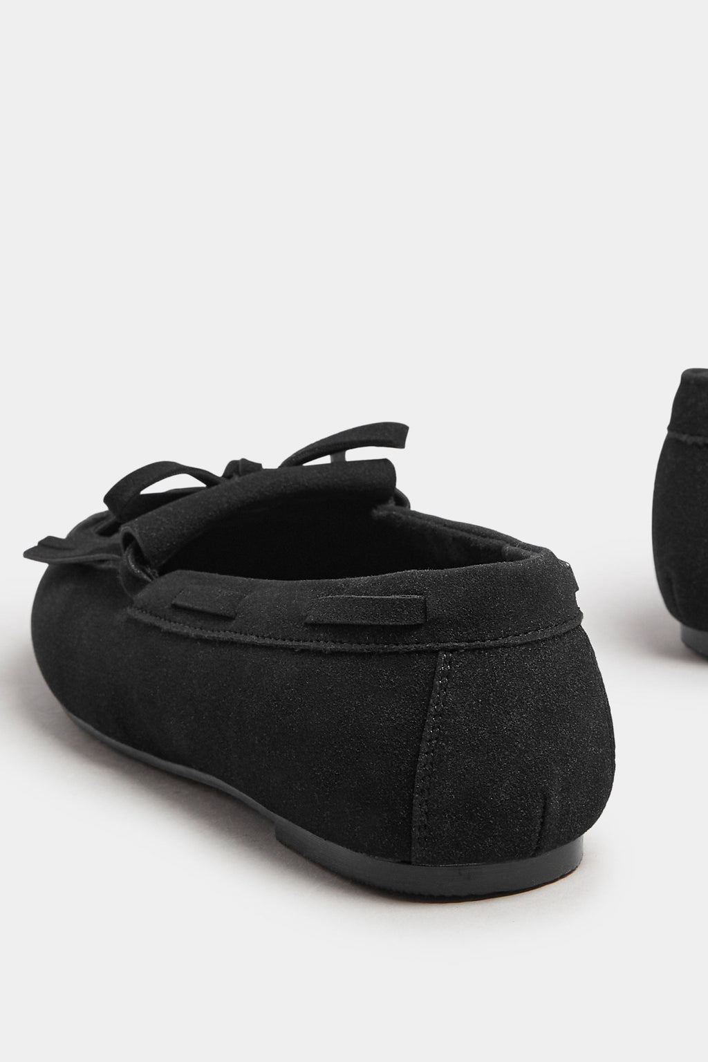  Mocassins à Franges En Simili-daim Noir, Coupe Extra Large EEE