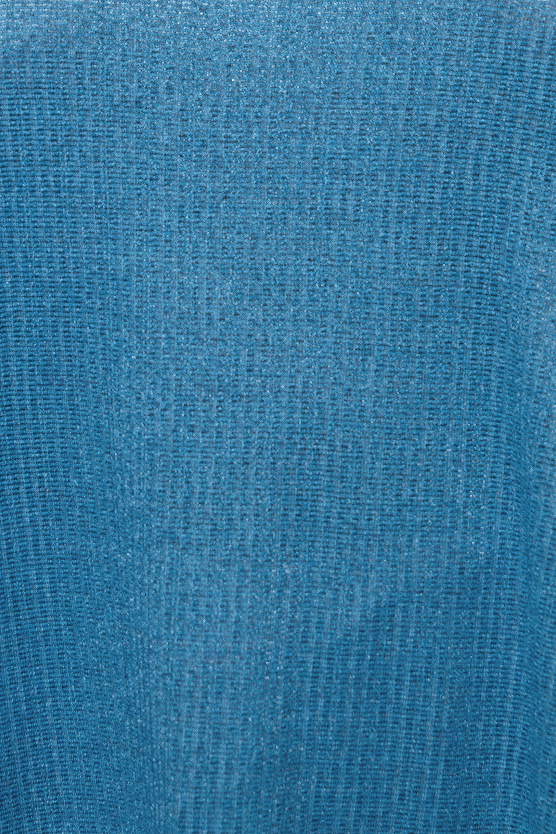  YOURS Curve T-shirt Bleu Côtelé Doux Au Toucher