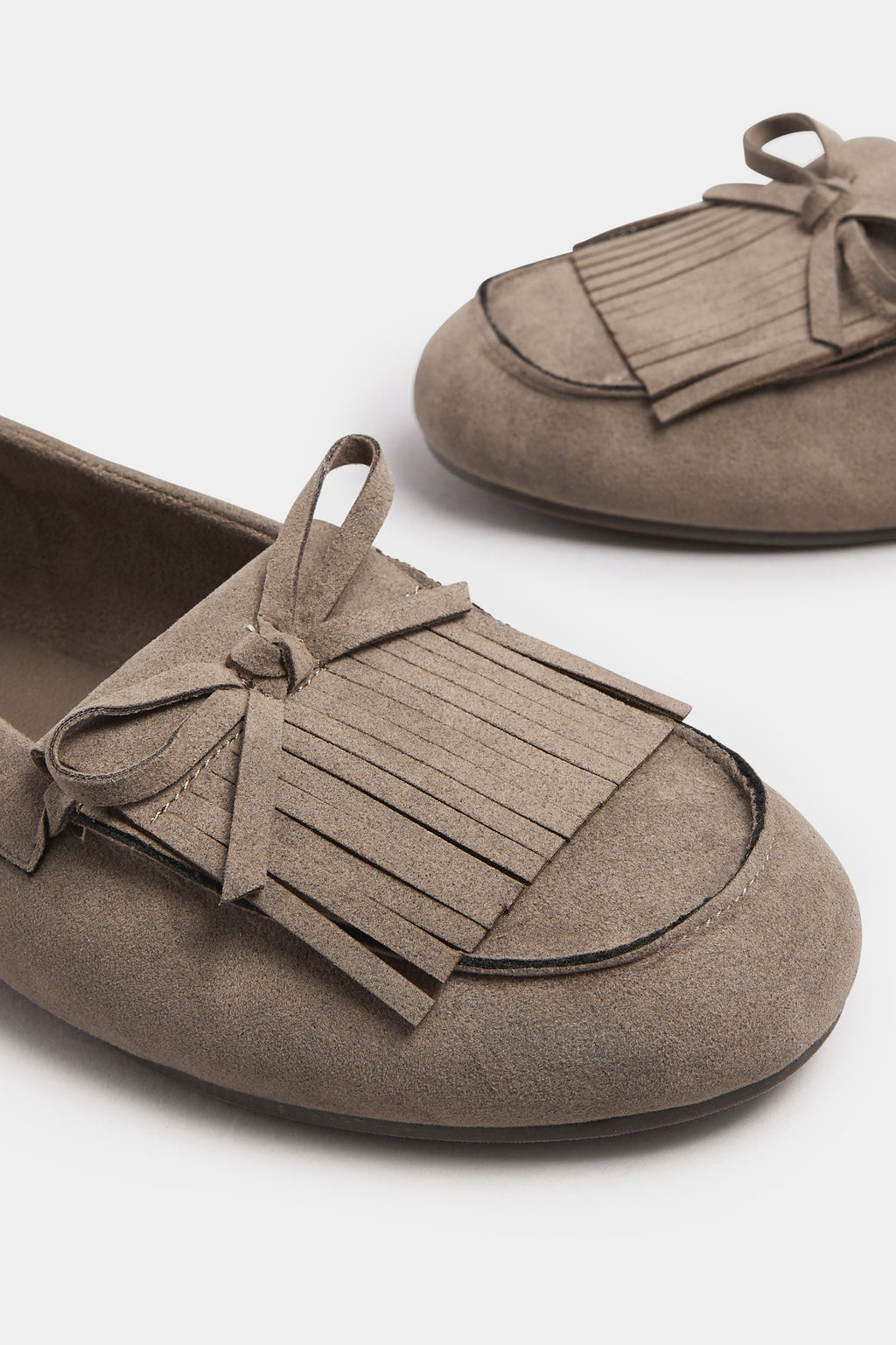  Mocassins à Franges En Simili-daim Marron, Coupe Extra Large EEE