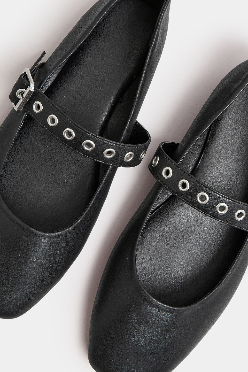  Ballerines Mary Jane Noires Cloutées Pieds Extra Larges EEE
