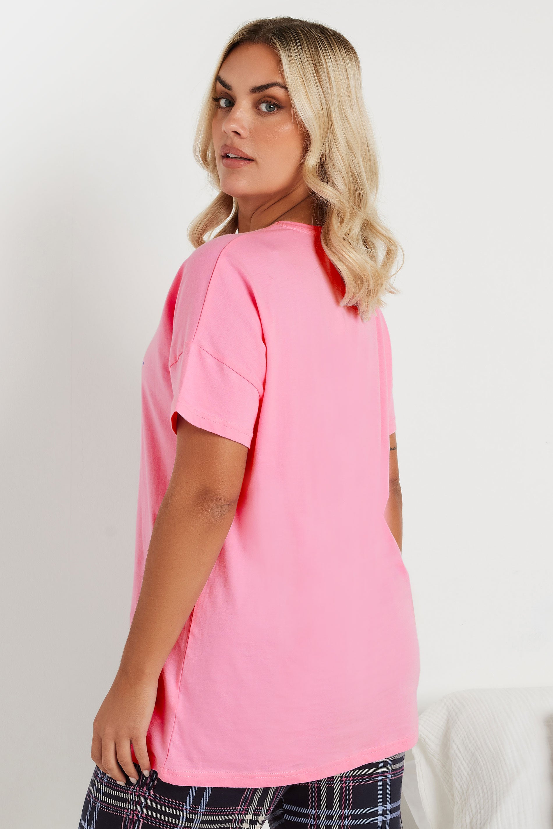  YOURS - Haut De Pyjama Rose 'Let's Sleep'