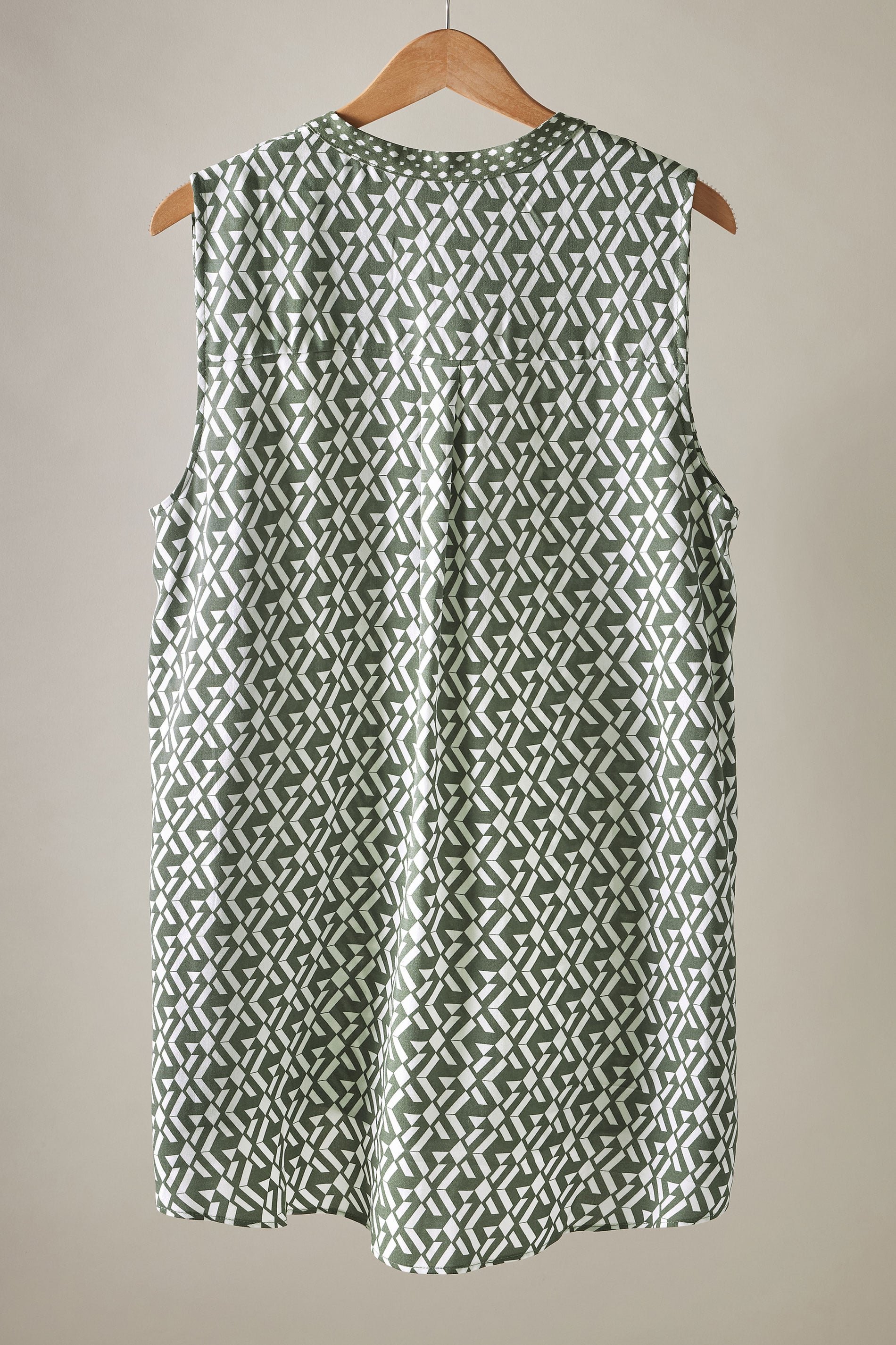  EVANS Curve Grey Geometric Print Tunic