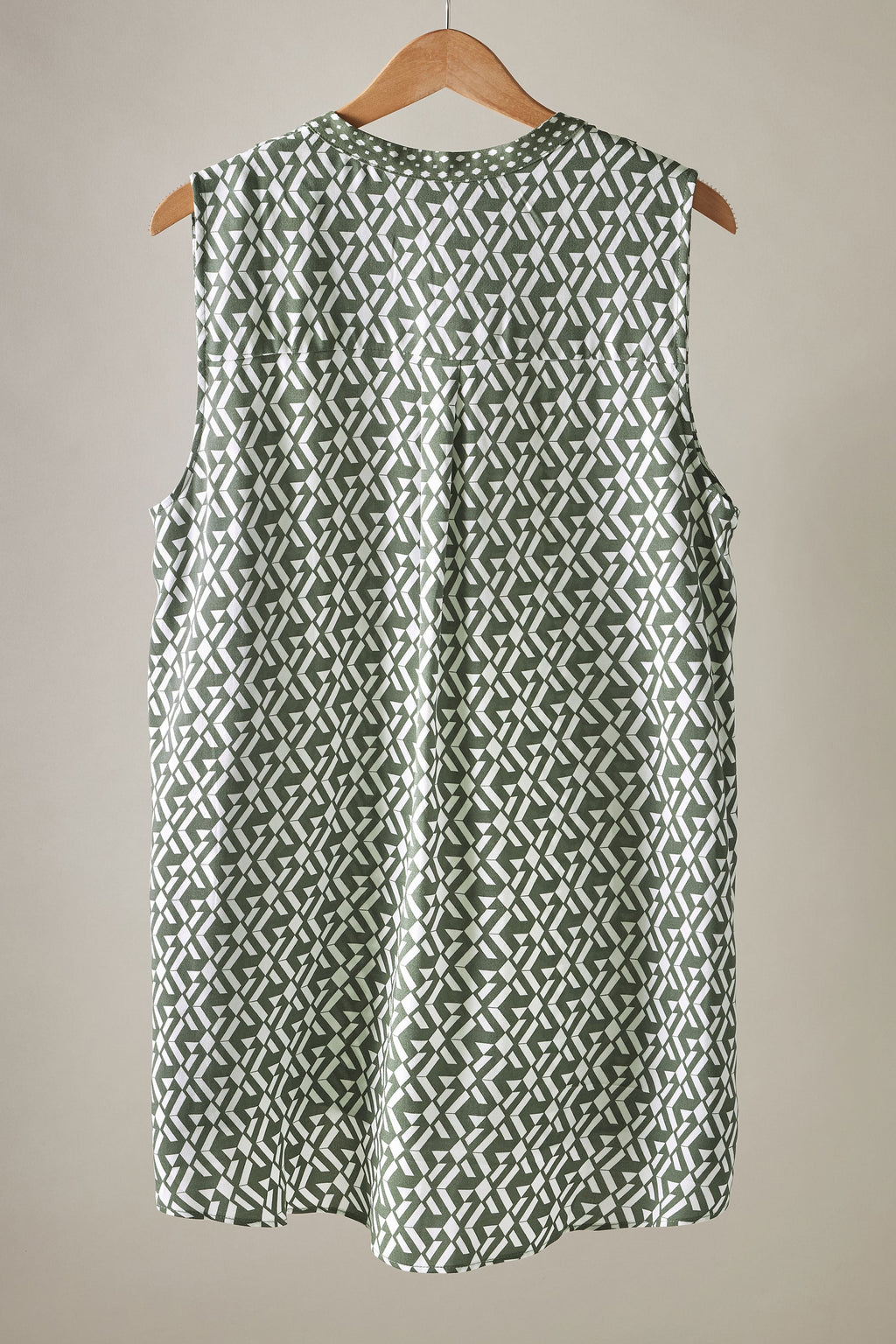  EVANS Curve Grey Geometric Print Tunic