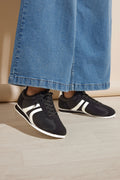  Tennis Noires Bandes Blanches Pieds Extra Largs EEE