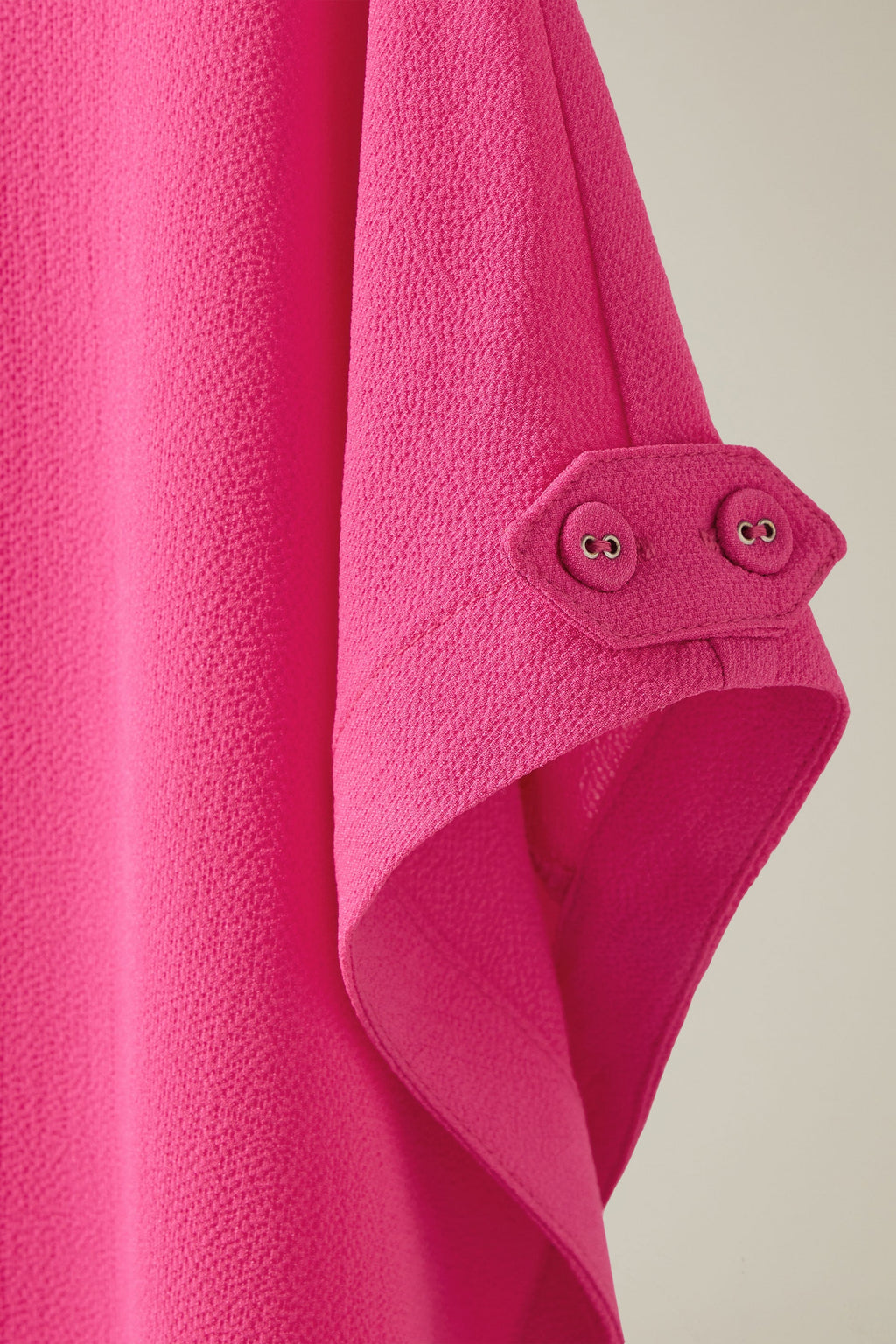  EVANS Curve Pink Button Sleeve Blouse