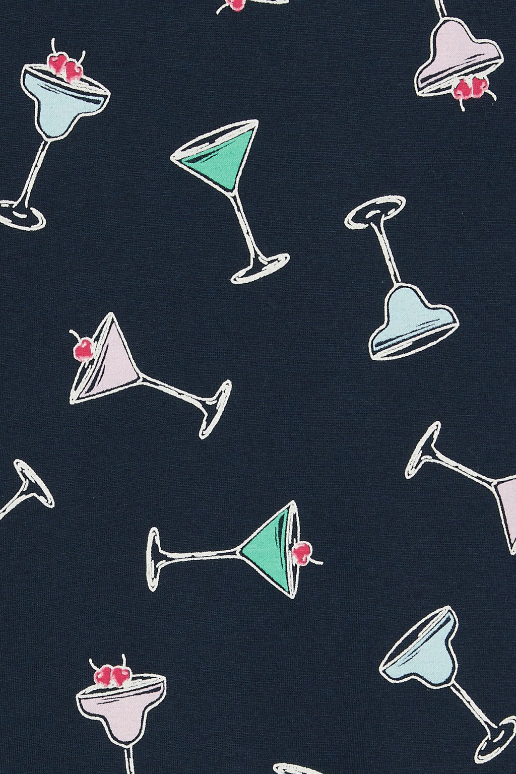  YOURS Lot De 2 Chemises De Nuit Green Cocktail Print