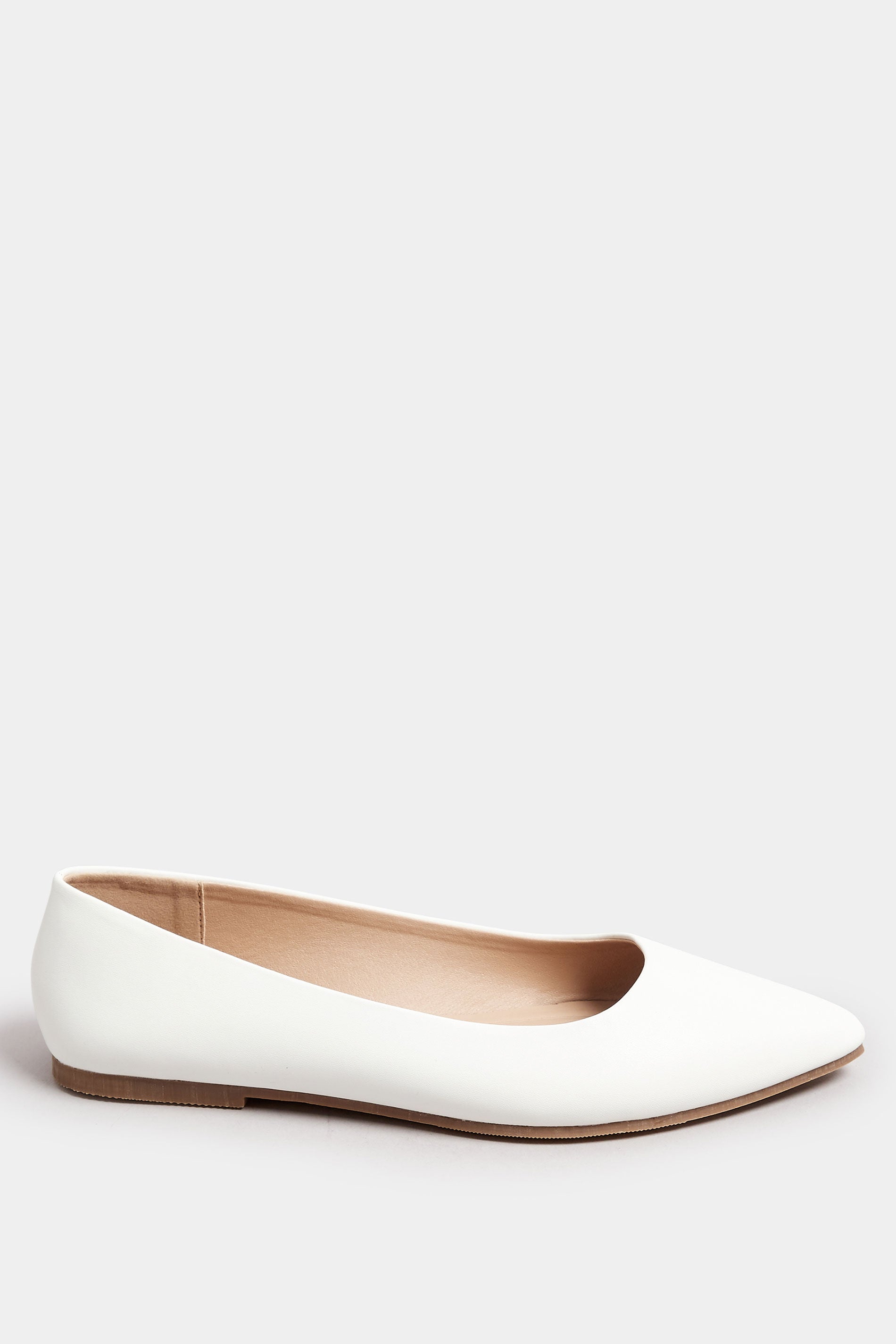  Ballerines Blanches Pieds Larges E & Extra Larges EEE