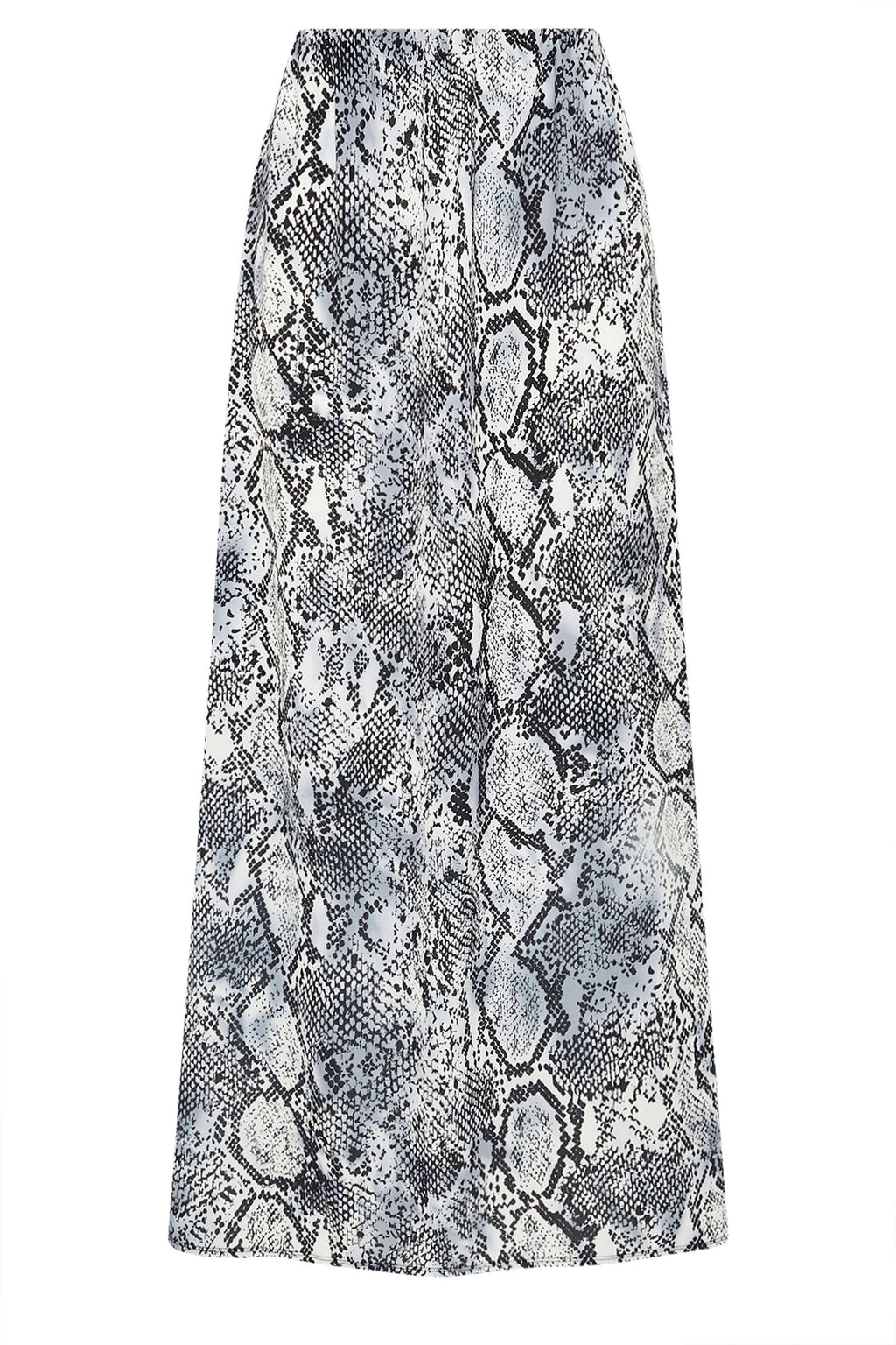 LTS Tall Grey Snake Print Slip-On Maxi Skirt