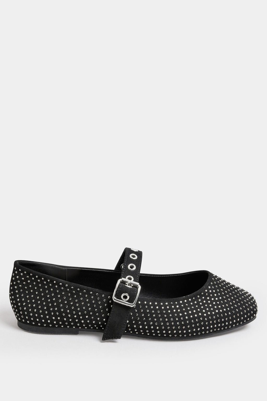  Ballerines Noires Cloutées Pieds Extra Larges EEE