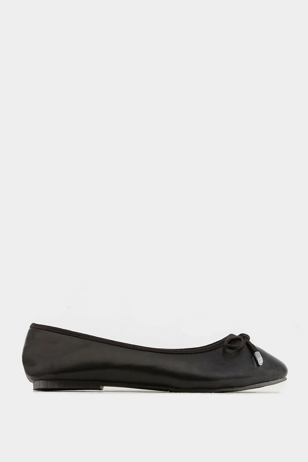  Ballerines Avec Noeud - Noir Pieds Larges EEE