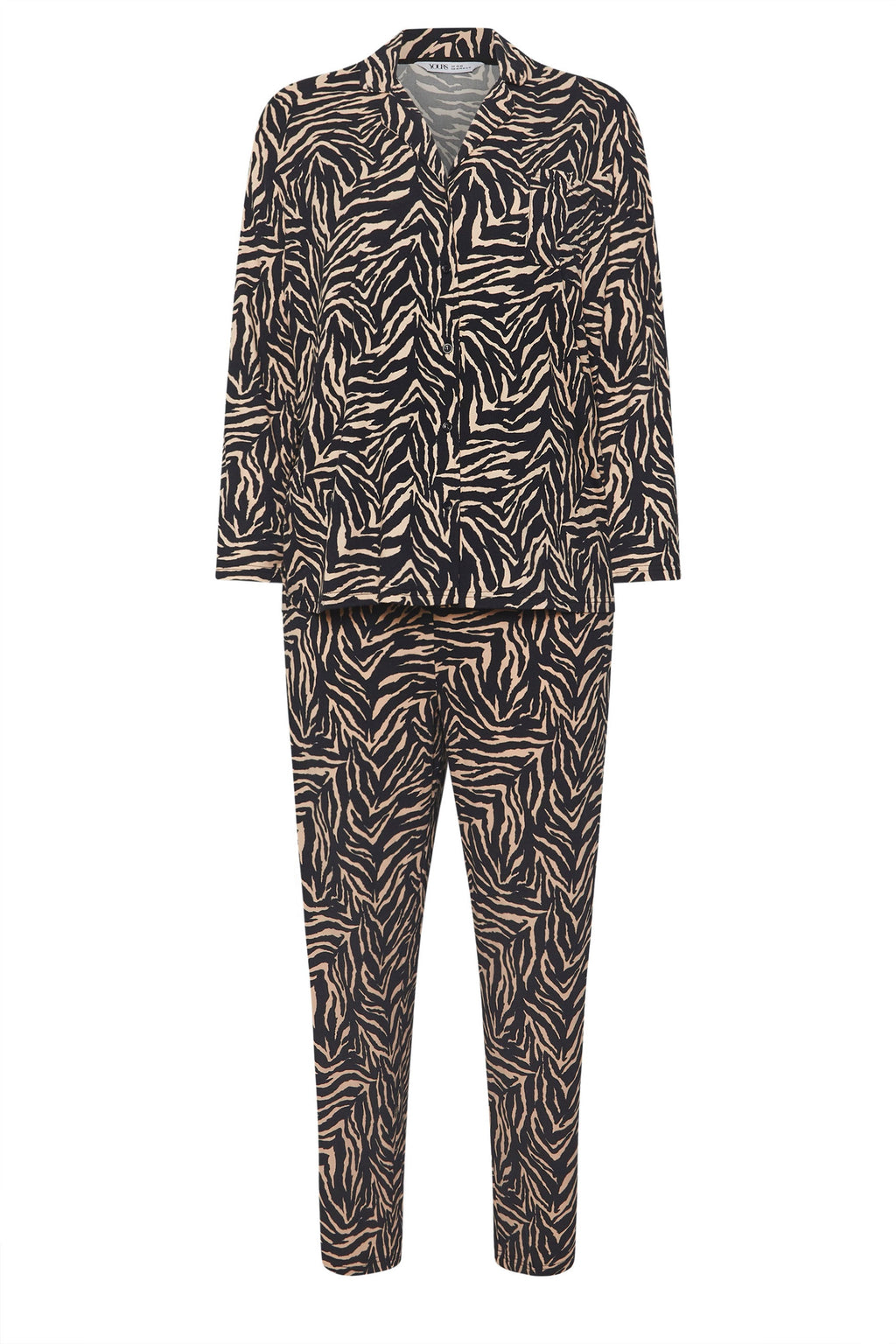  YOURS - Ensemble De Pyjama Beige Zébré Toucher Doux