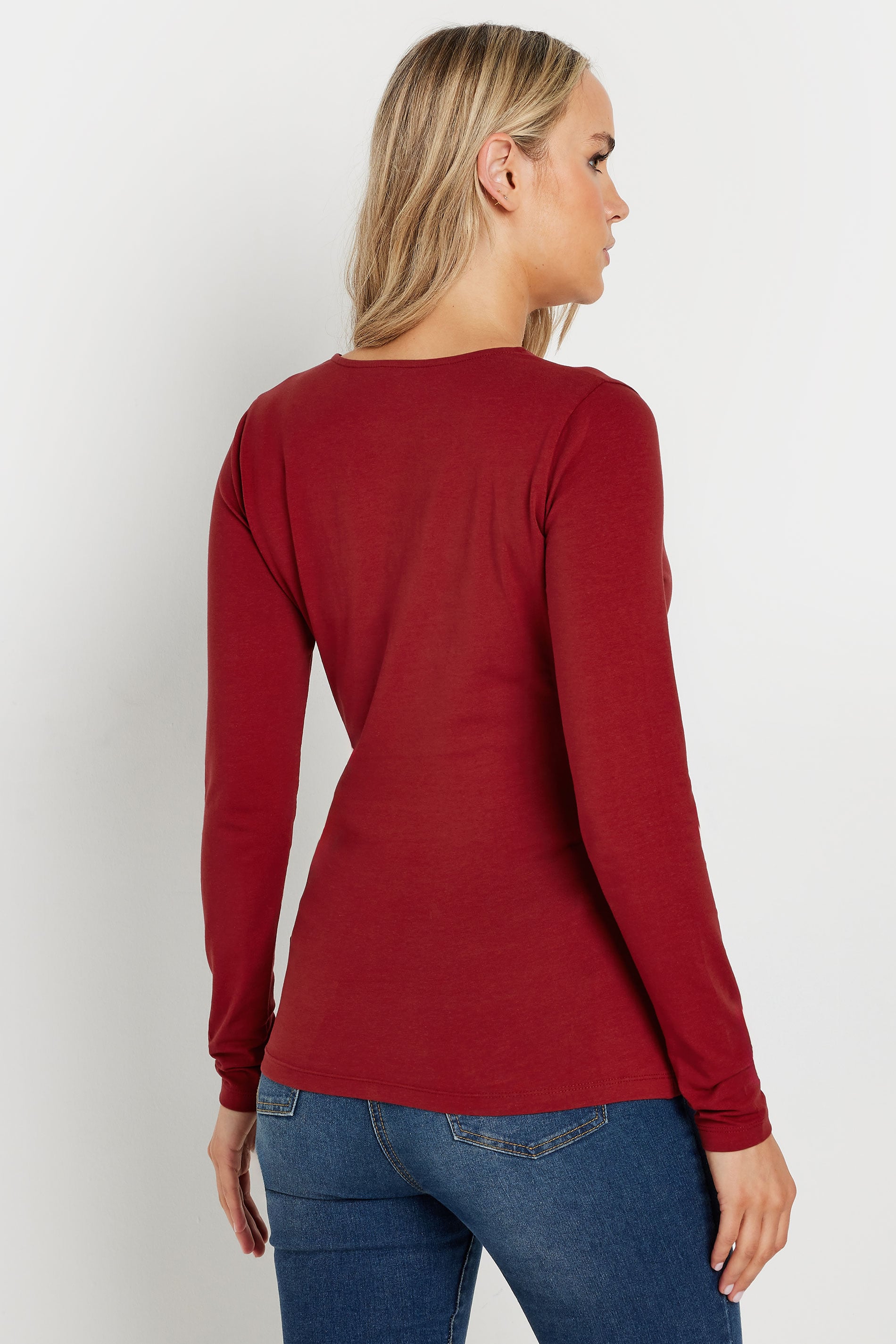  LTS Tall 2 PACK Khaki Green & Red Wrap Tops