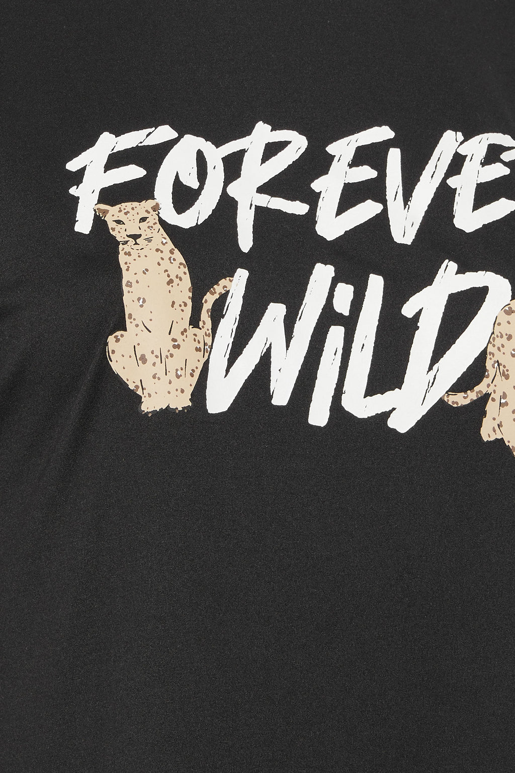  YOURS - Haut De Pyjama Noir 'Forever Wild' En Jersey