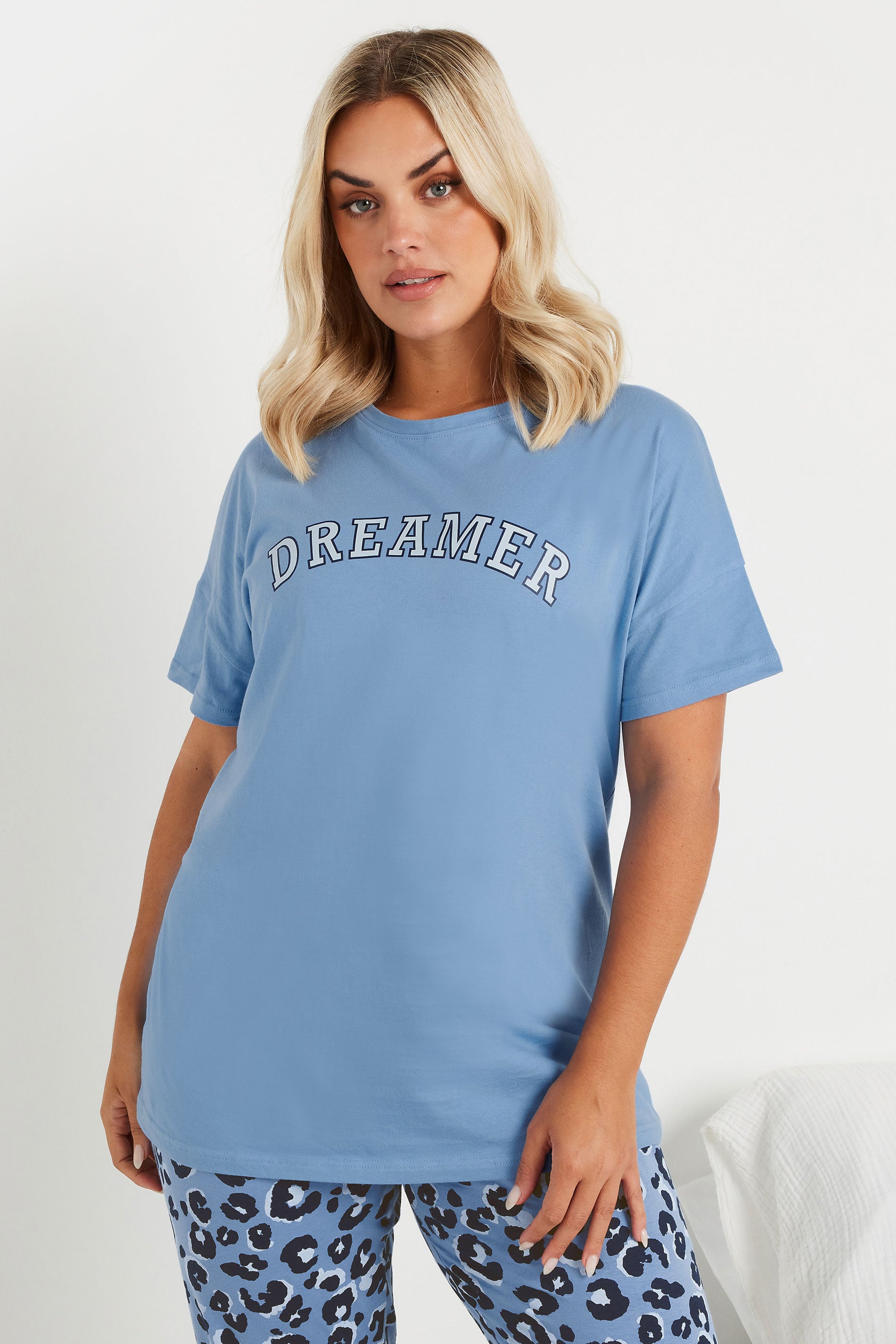  YOURS - Haut De Pyjama Bleu 'Dreamer'