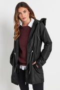  LTS Tall Black Pocket Parka