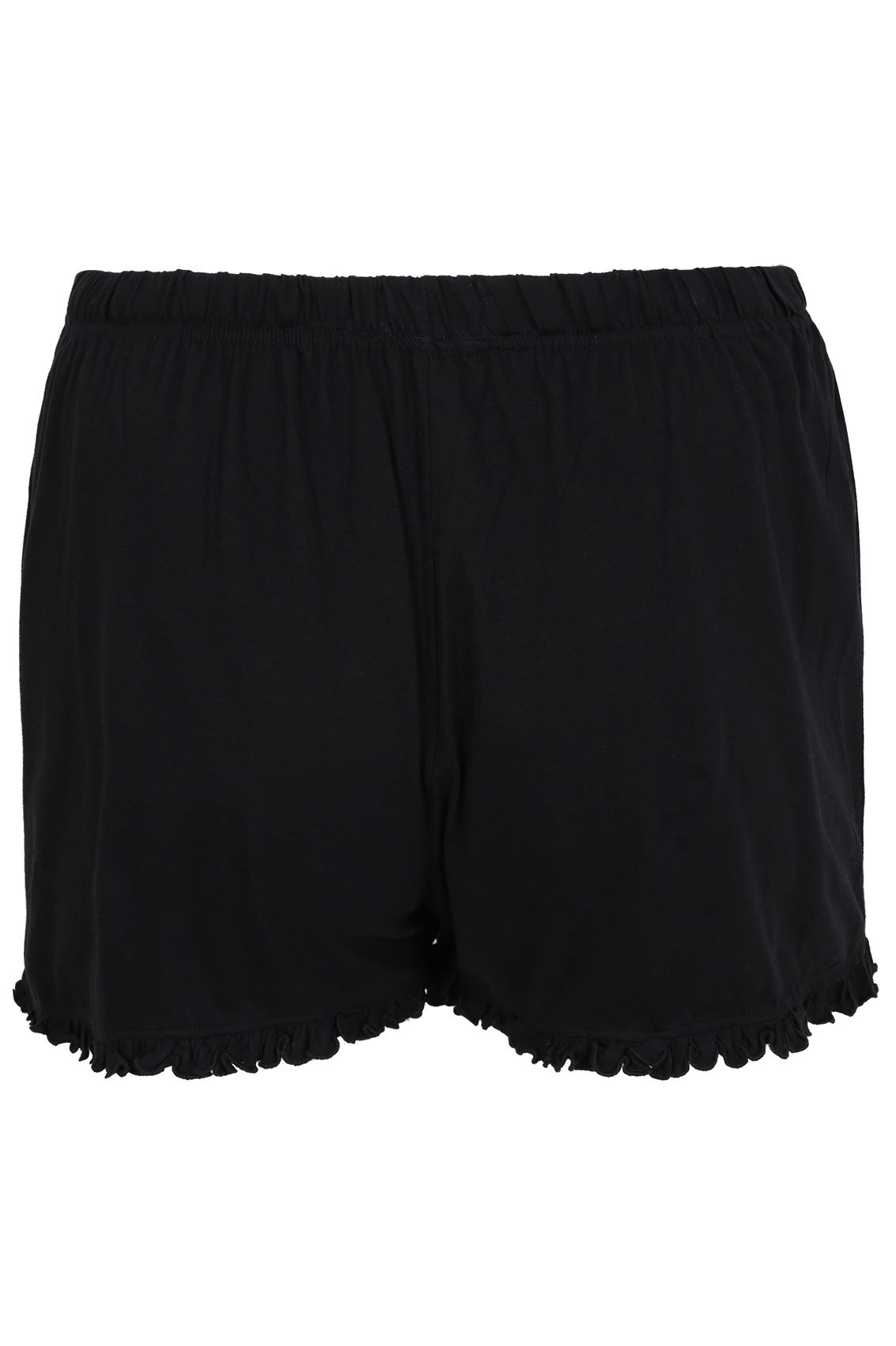  Short De Pyjama Noir En Coton