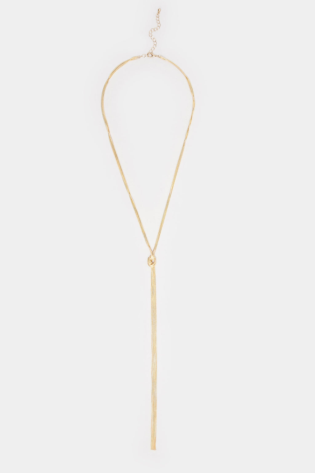  Collier Multi-chaînes Doré à Nœuds