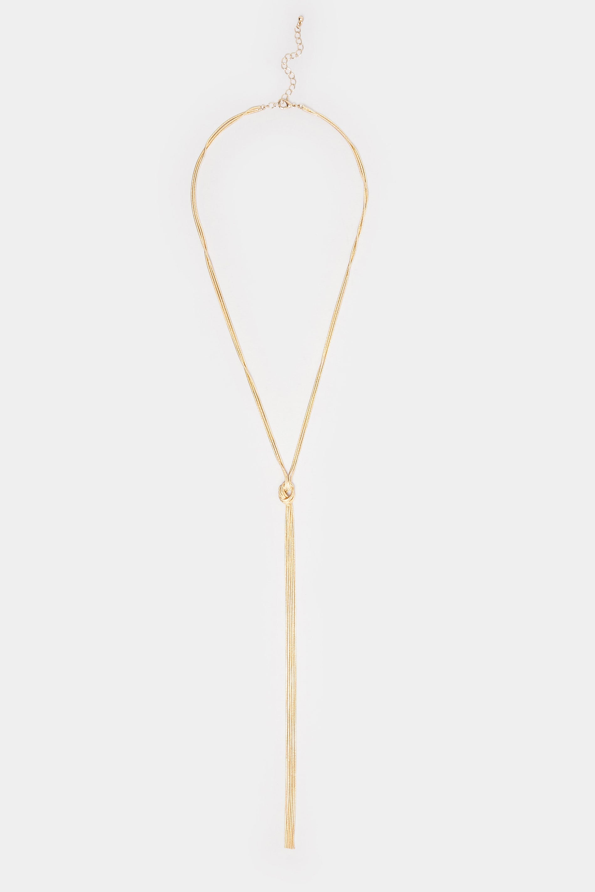  Collier Multi-chaînes Doré à Nœuds