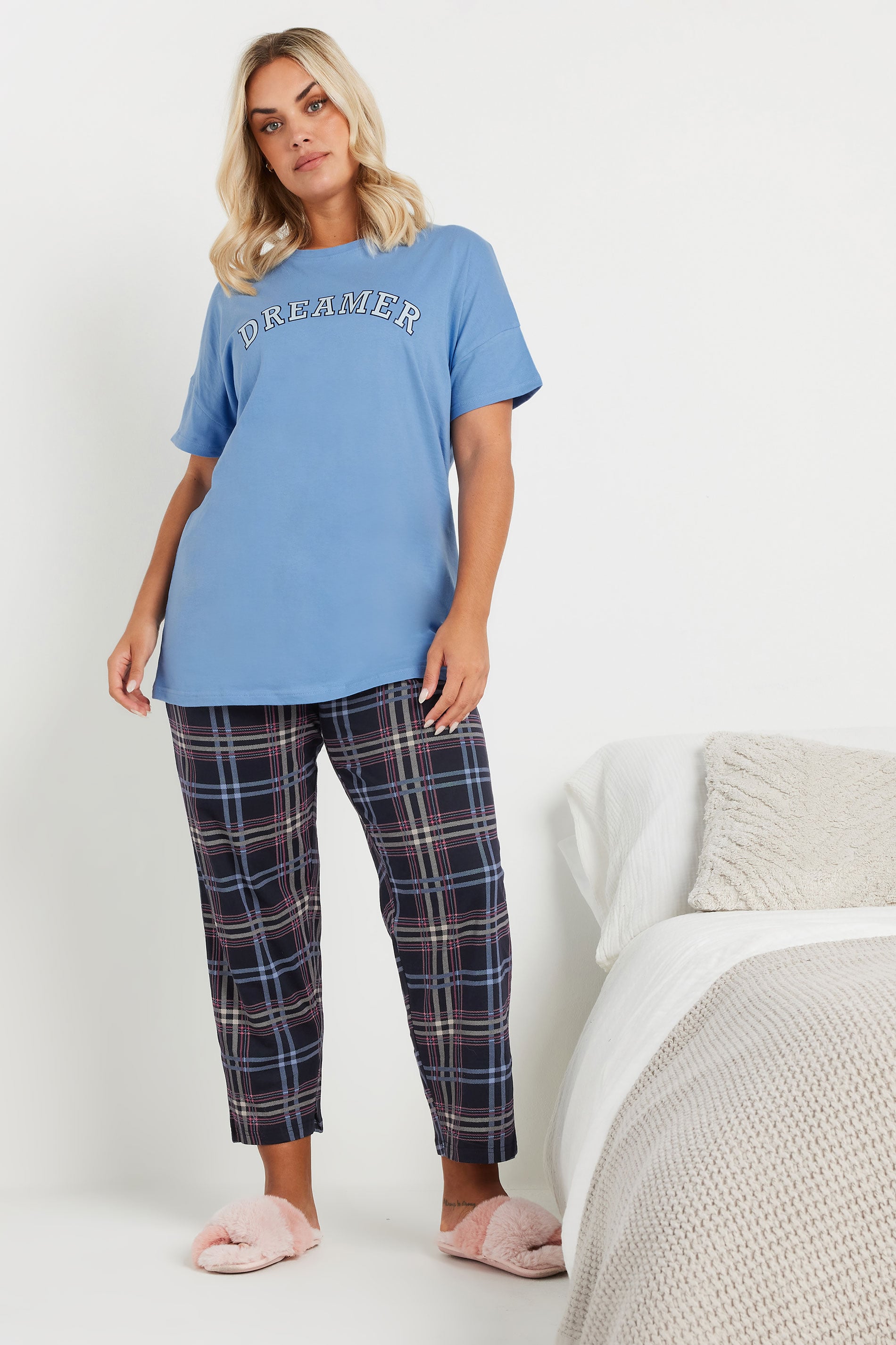  YOURS - Haut De Pyjama Bleu 'Dreamer'
