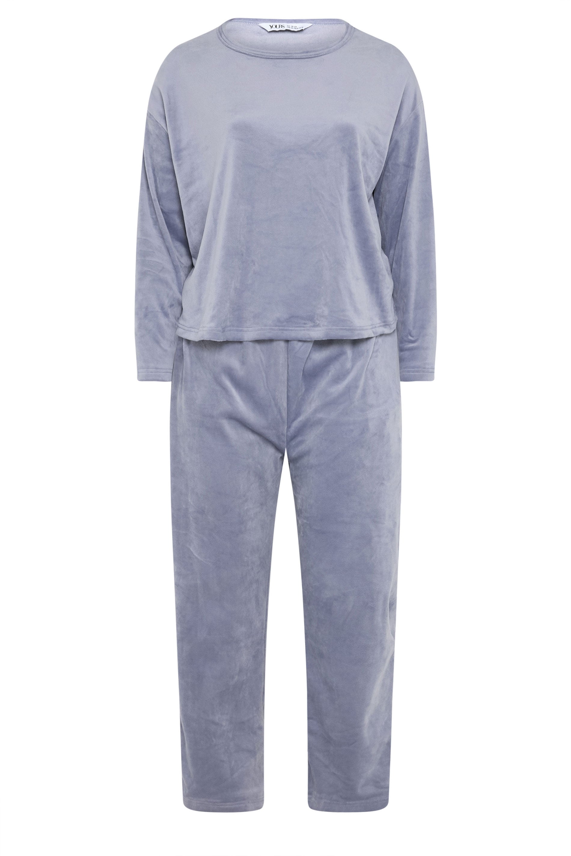  YOURS Curve Ensemble De Pyjama Super Luxe Bleu