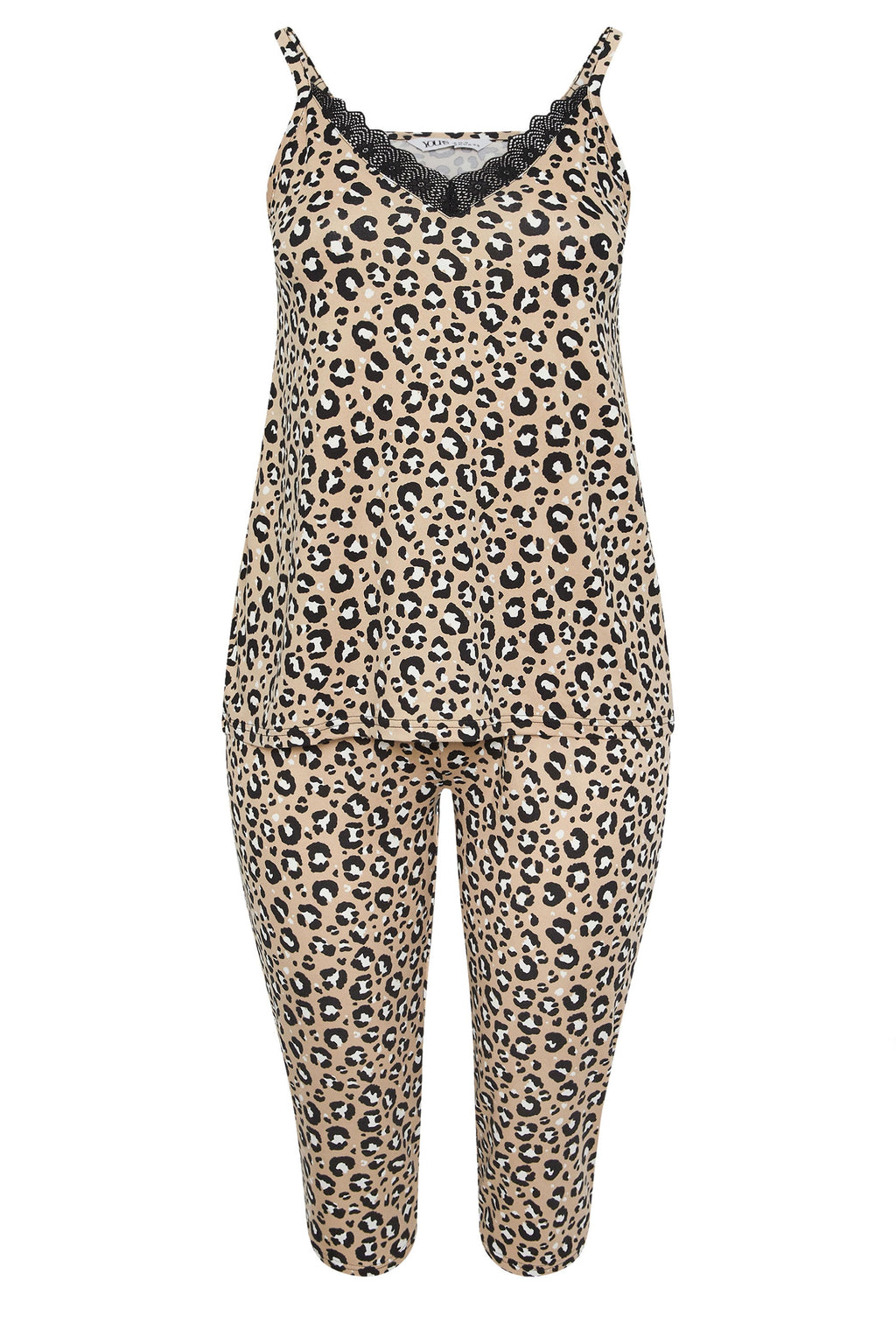  YOURS - Ensemble De Pyjama Beige Léopard