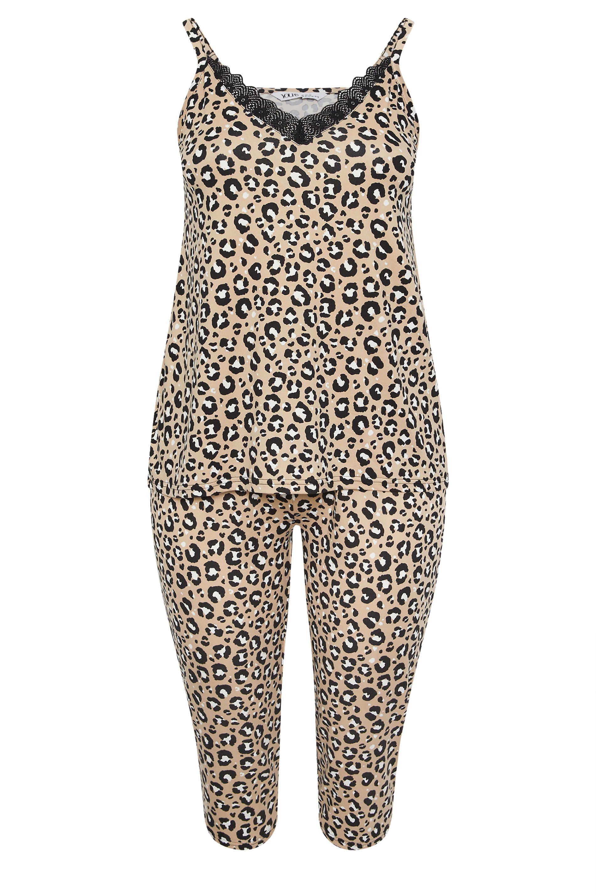  YOURS - Ensemble De Pyjama Beige Léopard