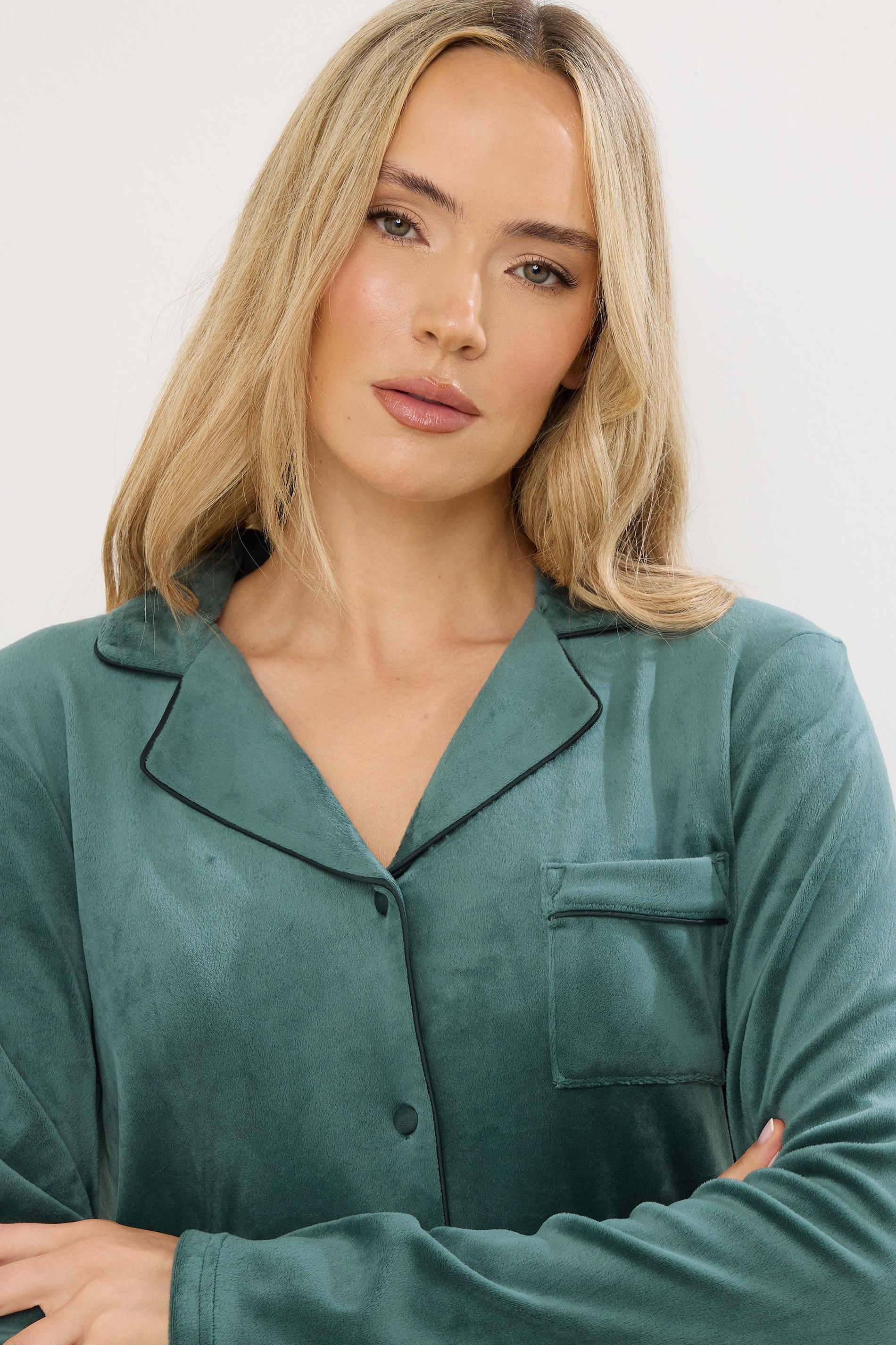 LTS Tall Green Super Luxe Touch Pyjama Set