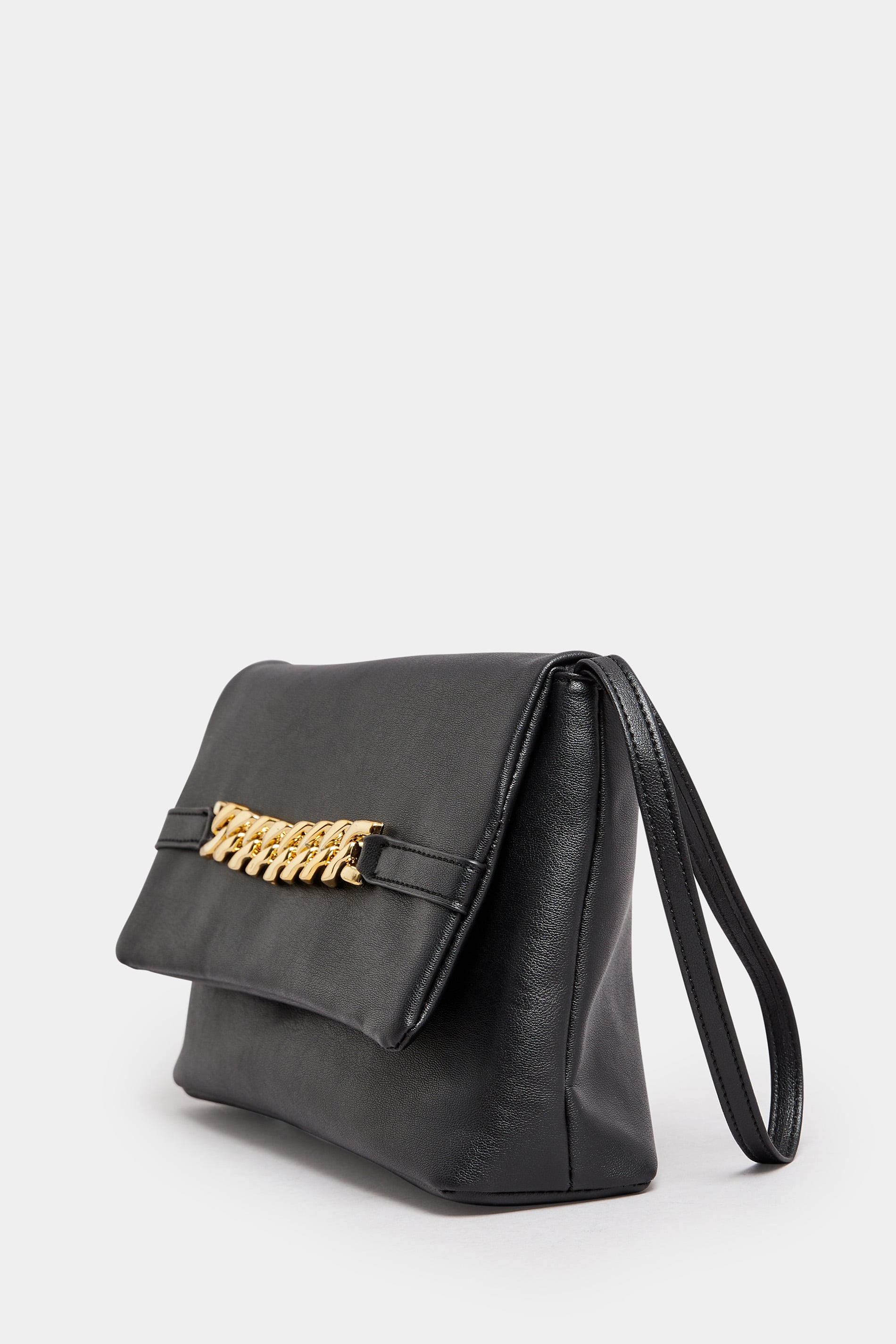  Sac à Main Noir Chaîne Effet Cuir