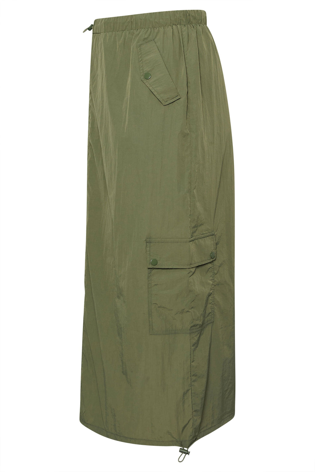  LIMITED COLLECTION - Jupe Cargo Maxi Verte Kaki à Poches