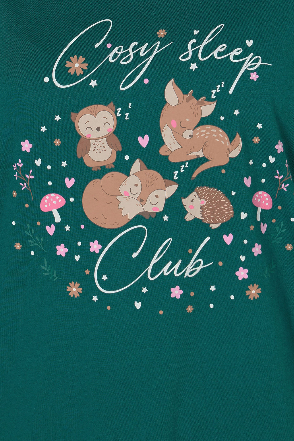  YOURS Curve Coffret Cadeau Pyjama Vert « Cosy Sleep Club »