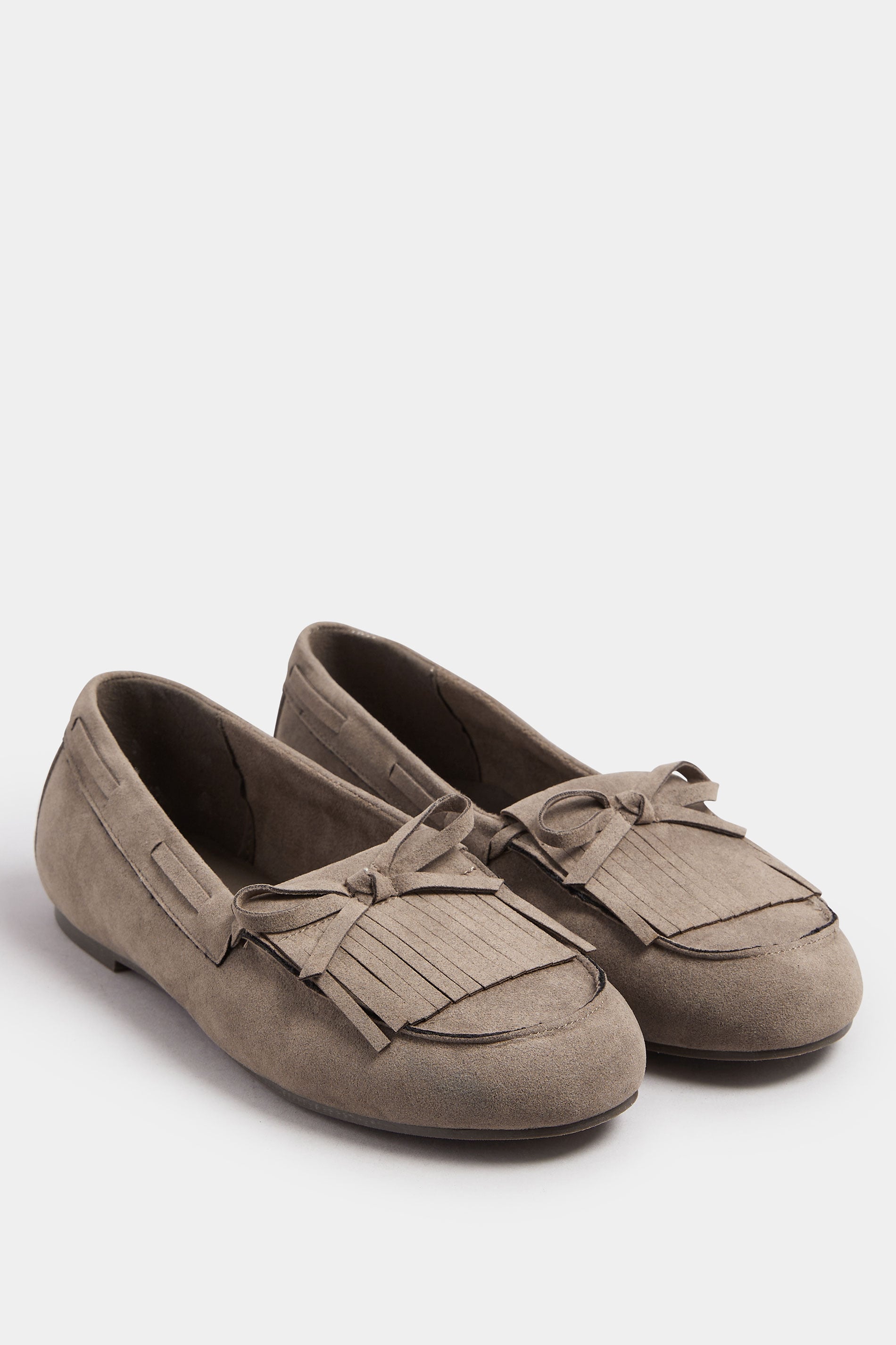  Mocassins à Franges En Simili-daim Marron, Coupe Extra Large EEE