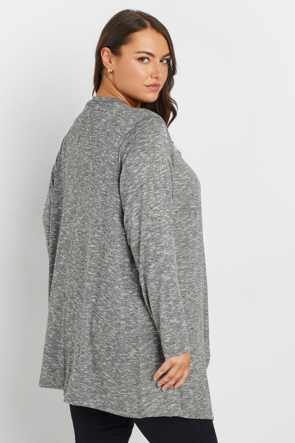  YOURS - Cardigan Midaxi Gris Design Cascade
