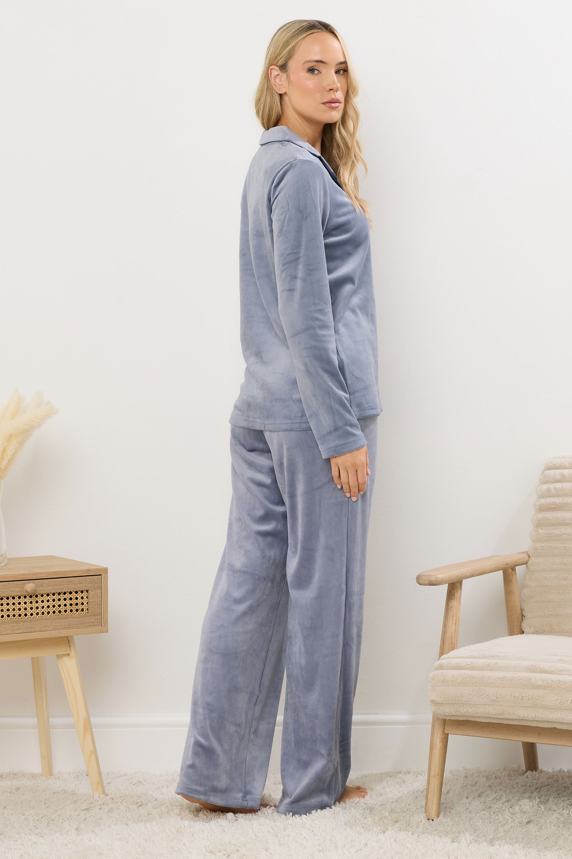  LTS Tall Blue Super Luxe Touch Pyjama Set