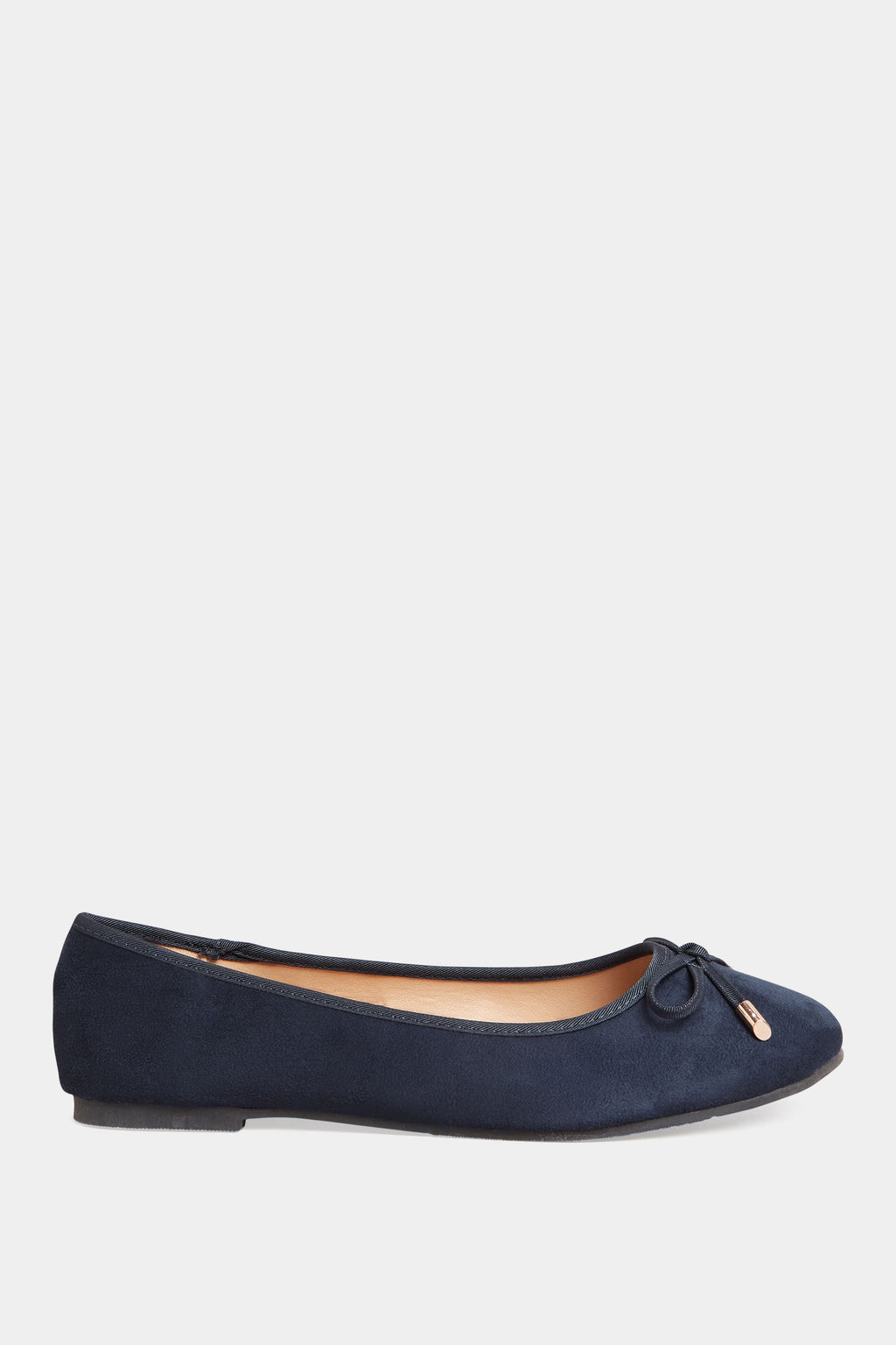  LTS - Ballerines Bleues Marine Effet Daim Regular Fit