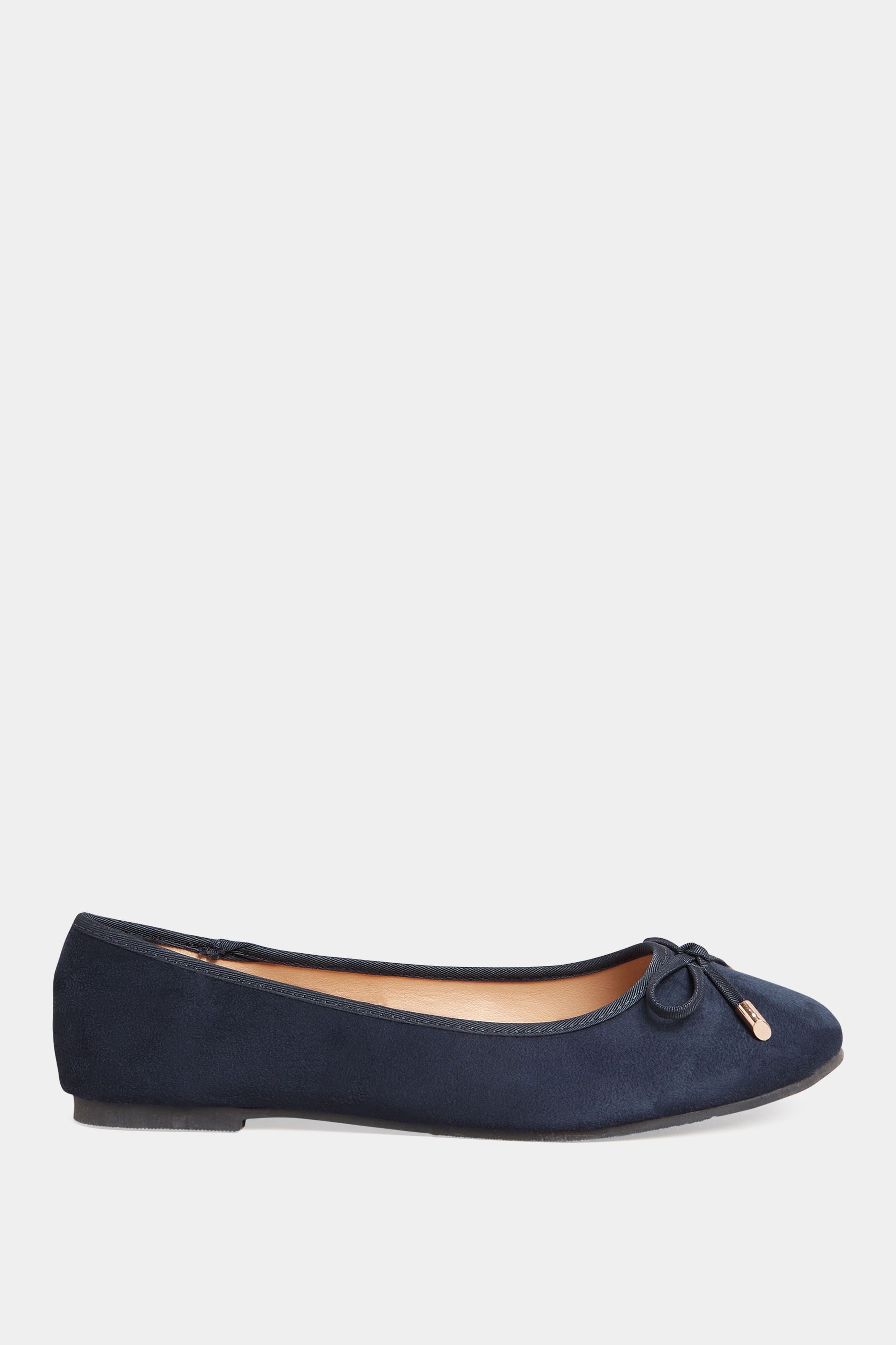  LTS - Ballerines Bleues Marine Effet Daim Regular Fit