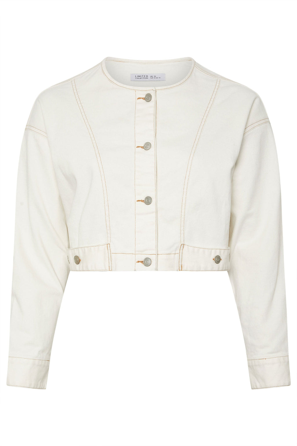  LIMITED COLLECTION - Veste En Jean Blanche Manches Longues
