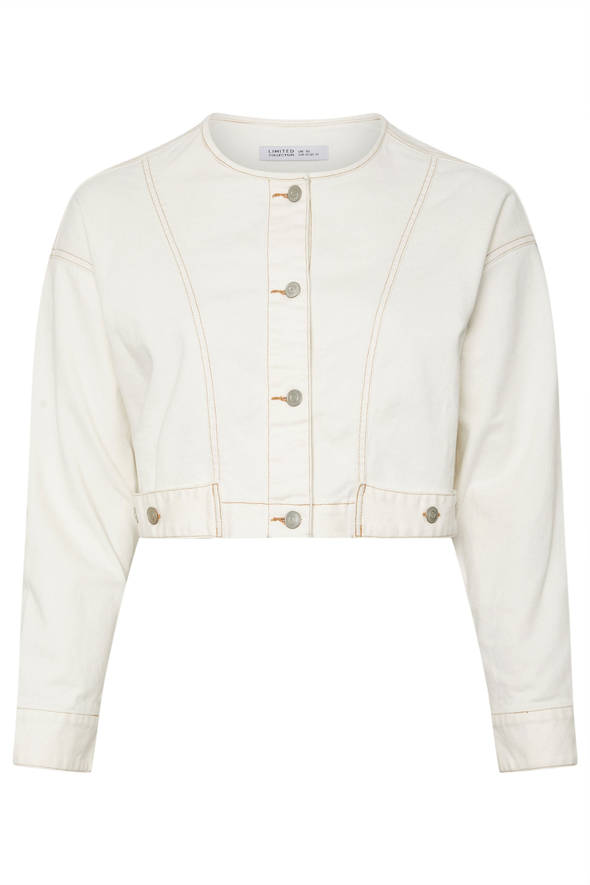 LIMITED COLLECTION - Veste En Jean Blanche Manches Longues