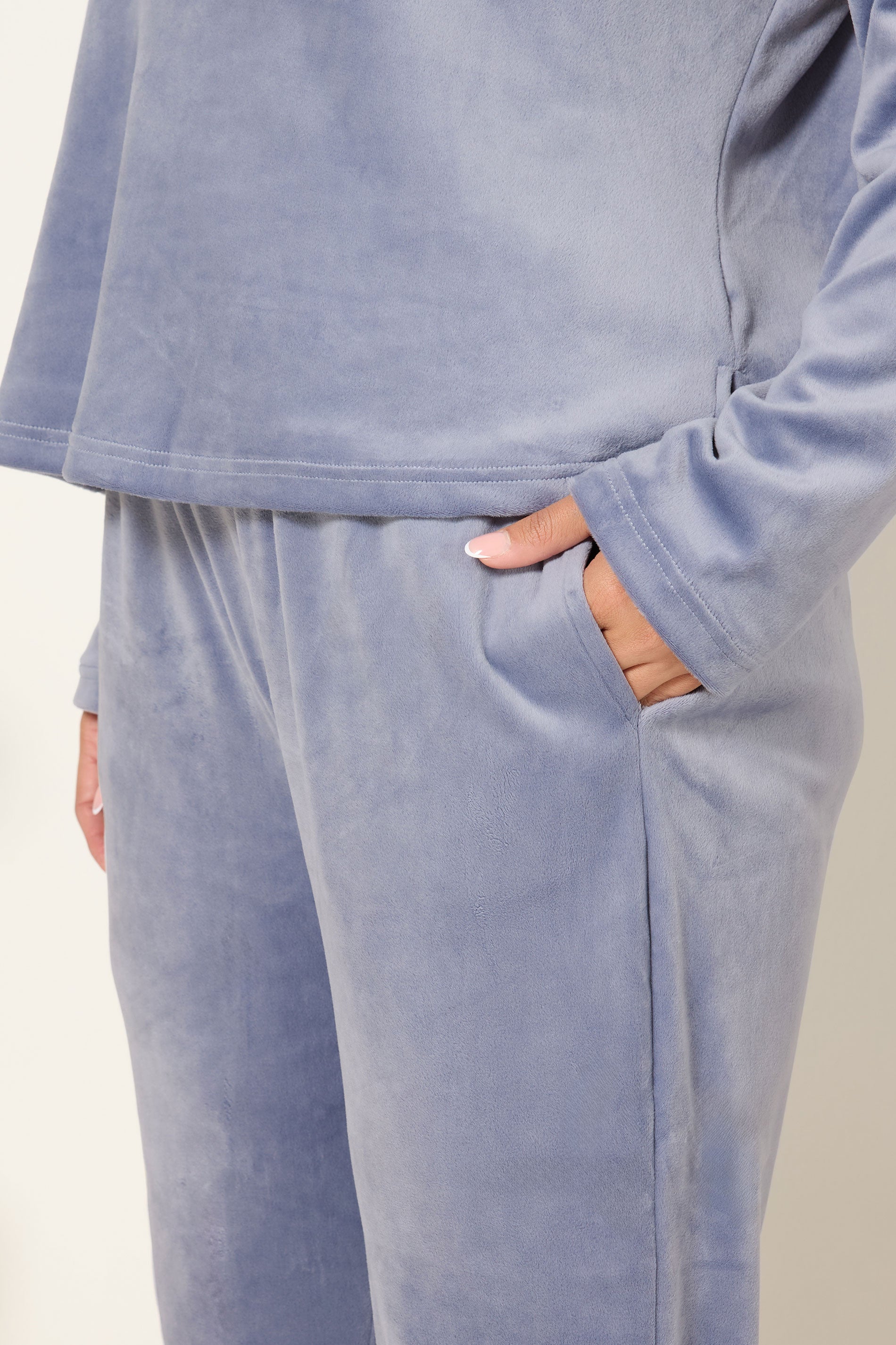  YOURS Curve Ensemble De Pyjama Super Luxe Bleu