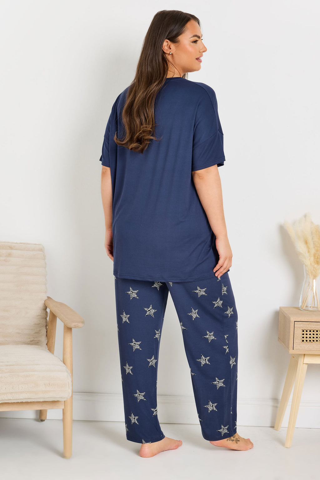  YOURS - Ensemble De Pyjama Bleu Marine 'Free Spirit Dreamer'
