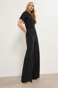  LTS Tall Black Belted Jumpsuit