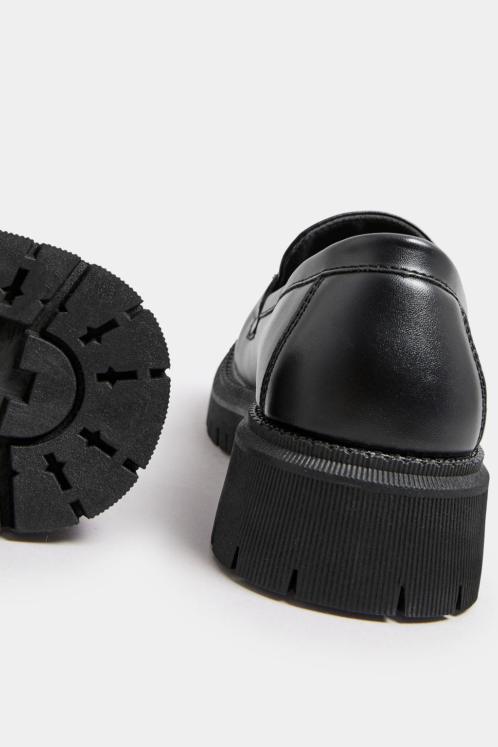  Mocassins Noirs Chunky Pieds Larges E