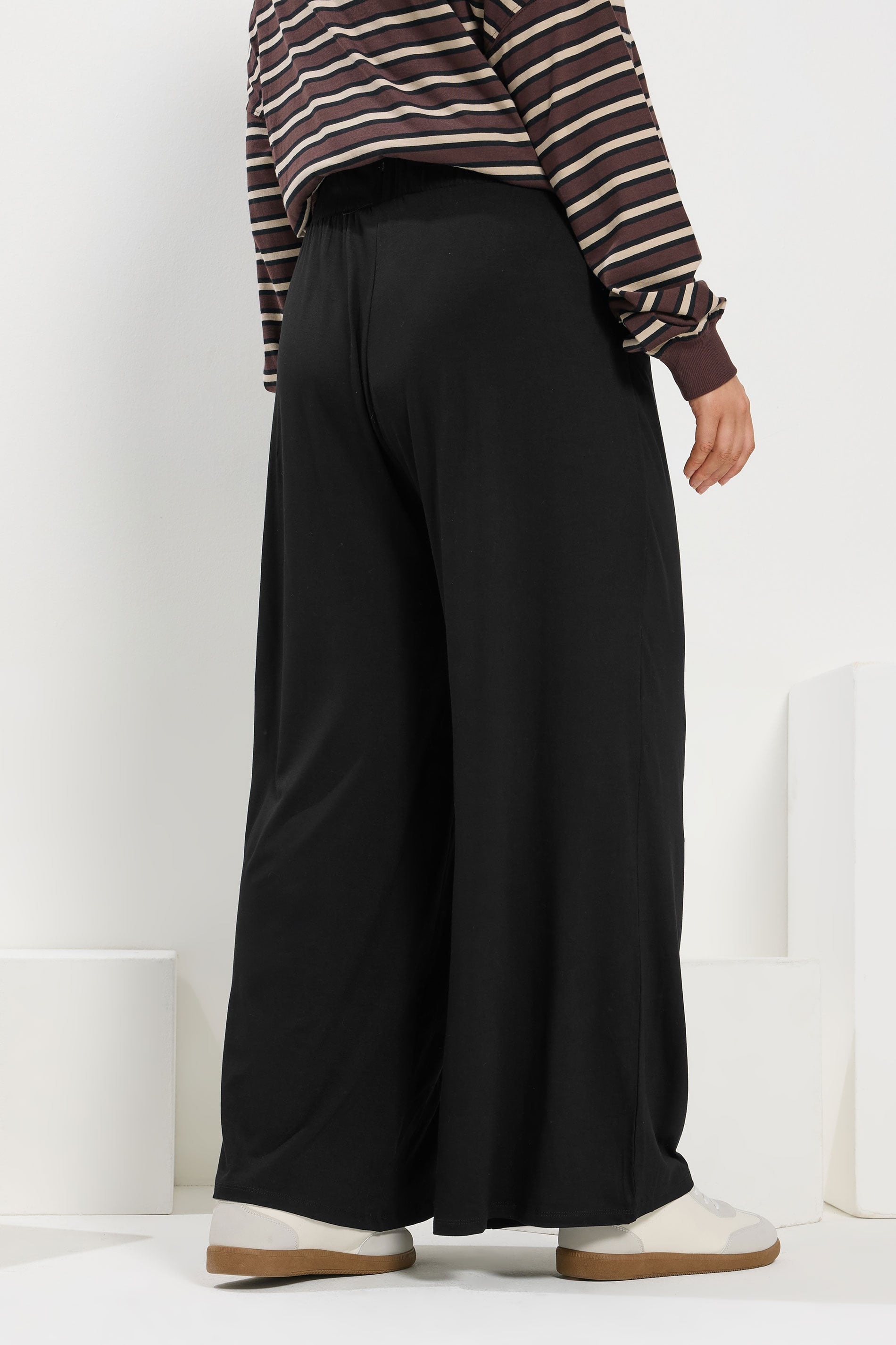 YOURS - Pantalon Noir Stretch Wide Leg